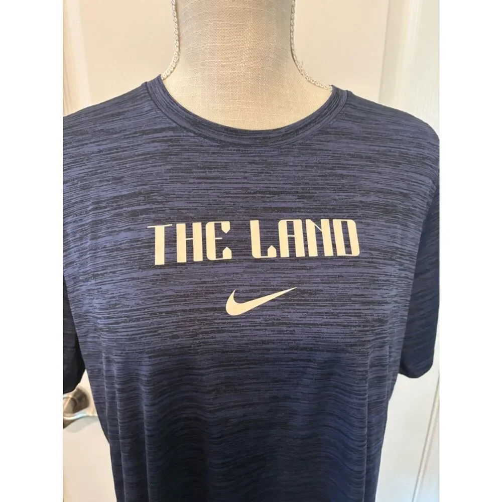 Nike Navy 'The Land' Short Sleeve Performance Tee